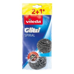 Vileda Glitzi Spiral Çelik Bulaşık Teli 2+1