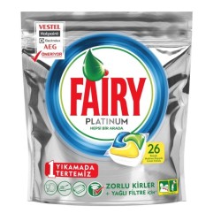 Fairy Platinum Hepsi 1 Arada Bulaşık Makinası Kapsülü 26 Yıkamalı