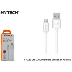 Hytech Hy-x89 Micro Usb Hızlı Şarj Kablo 2,4a 2mt 