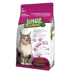 Jungle Jngp-002 Somonlu Tüm Irklar İçin Kısırlaştırılmış Yetişkin Kedi Maması 500gr