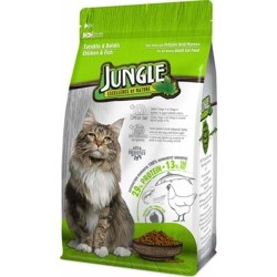 Jungle Jngp-004 Tüm Irklar İçin Yetişkin Kedi Maması Tavuklu Ve Balıklı 500gr