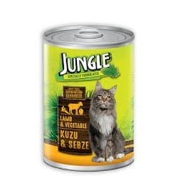 Jungle Jngk-005 Kutulu Yetişkin Kedi Konservesi Kuzu Ve Sebze 400gr