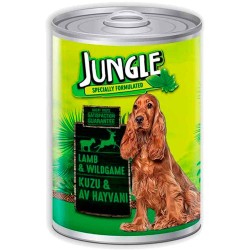 Jungle Jngk-006 Kuzu-Av Hayvanı Parça Etli Köpek Maması Konserve 415gr
