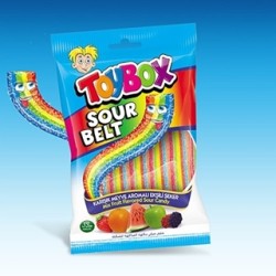 Toybox Sour Belt Karışık Meyve Aromalı Ekşili Şeker 70 Gr