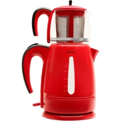 Sunny Sn5 Ckm15 Harmoni Plastik Elektrikli Çay Makinası Kırmızı 