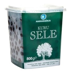 Marmarabirlik Kuru Sele Doğal Siyah Zeytin 3xs 800 Gr