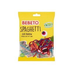 Bebeto Spaghetti Sour Rainbow Yumuşak Şeker 60 Gr