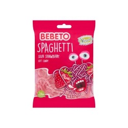 Bebeto Spaghetti Çilek Yumuşak Şeker 60 Gr