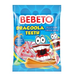 Bebeto Dracoola Teeth Yumuşak Şeker 80 Gr