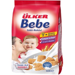 Ülker Bebe Bisküvisi Sütlü Poşet Vakumlu 400 Gr