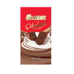 Ülker Tablet Çikolata Sütlü 80 Gr