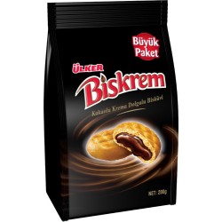 Ülker Biskrem Kakaolu Krema Dolgulu Bisküvi Büyük Boy Poşet 200 Gr