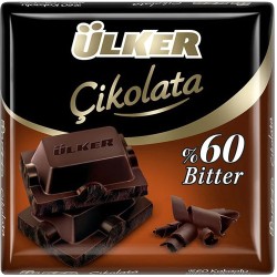 Ülker %60 Bitter Çikolata Kare 60 Gr