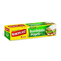 Koroplast Kilitsiz Buzdolabı Poşeti Orta Boy 20'li 24cm*38cm