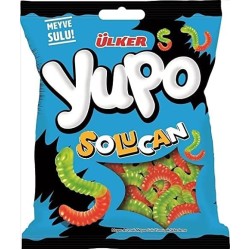 Ülker Yupo Meyve Aromalı Yumuşak Şeker Solucan 30 Gr