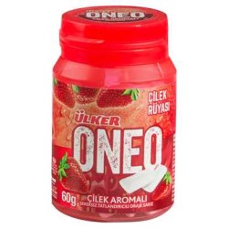 Ülker Oneo Çilek Aromalı Draje Sakız 60 Gr Kutu