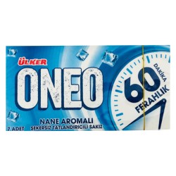 Ülker Oneo Nane Aromalı 60 Dakika Ferahlık Sekersiz Tatlandırıcılı Sakız 14 gr 