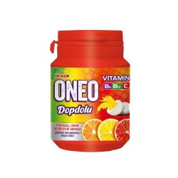 Ülker Oneo Dopdolu Portakal-Limon-Greyfurt Aromalı Draje Sakız 48 Gr Kutu