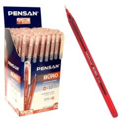 Pensan 2270 Büro Tükenmez Kalem 1,0mm Kırmızı