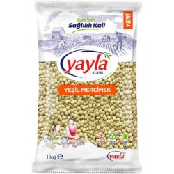 Yayla Yeşil Mercimek 1kg 